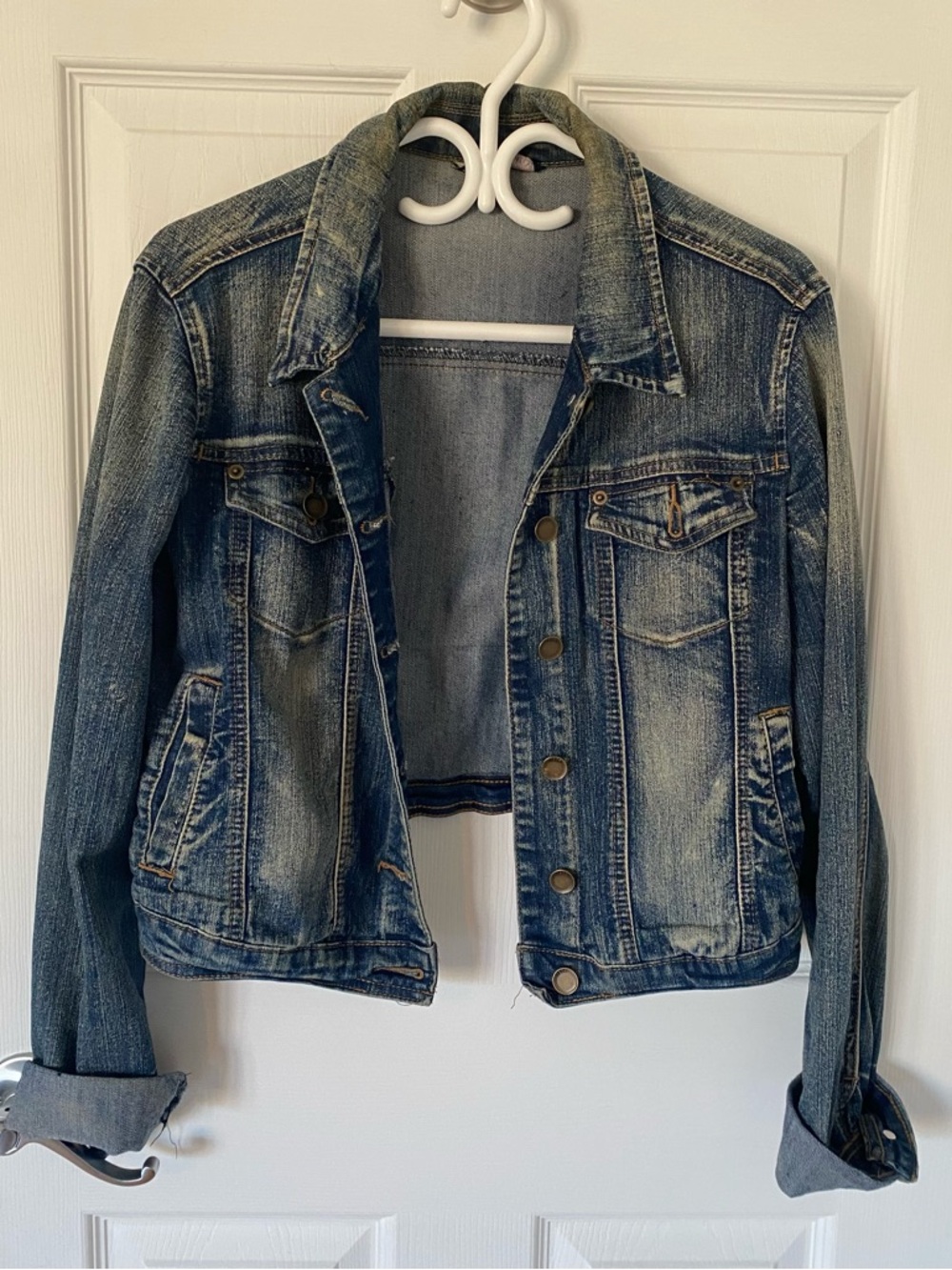 Bluenotes Distressed Blue Denim Jacket